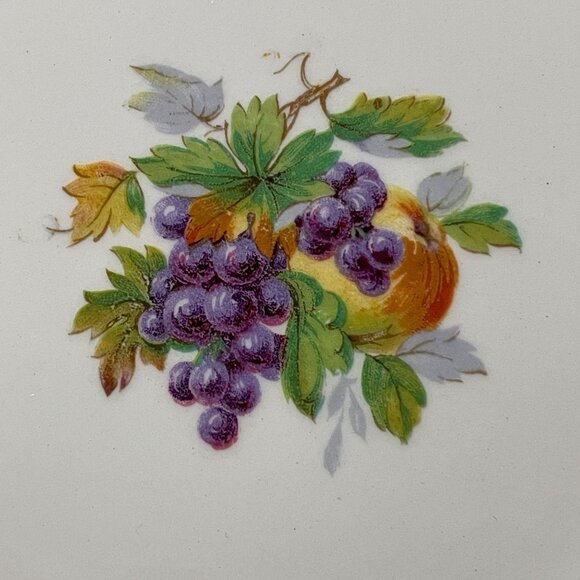 Vintage Johnson Brothers California Fruit Set Six 6" Square Plates Beige England - Picture 3 of 6